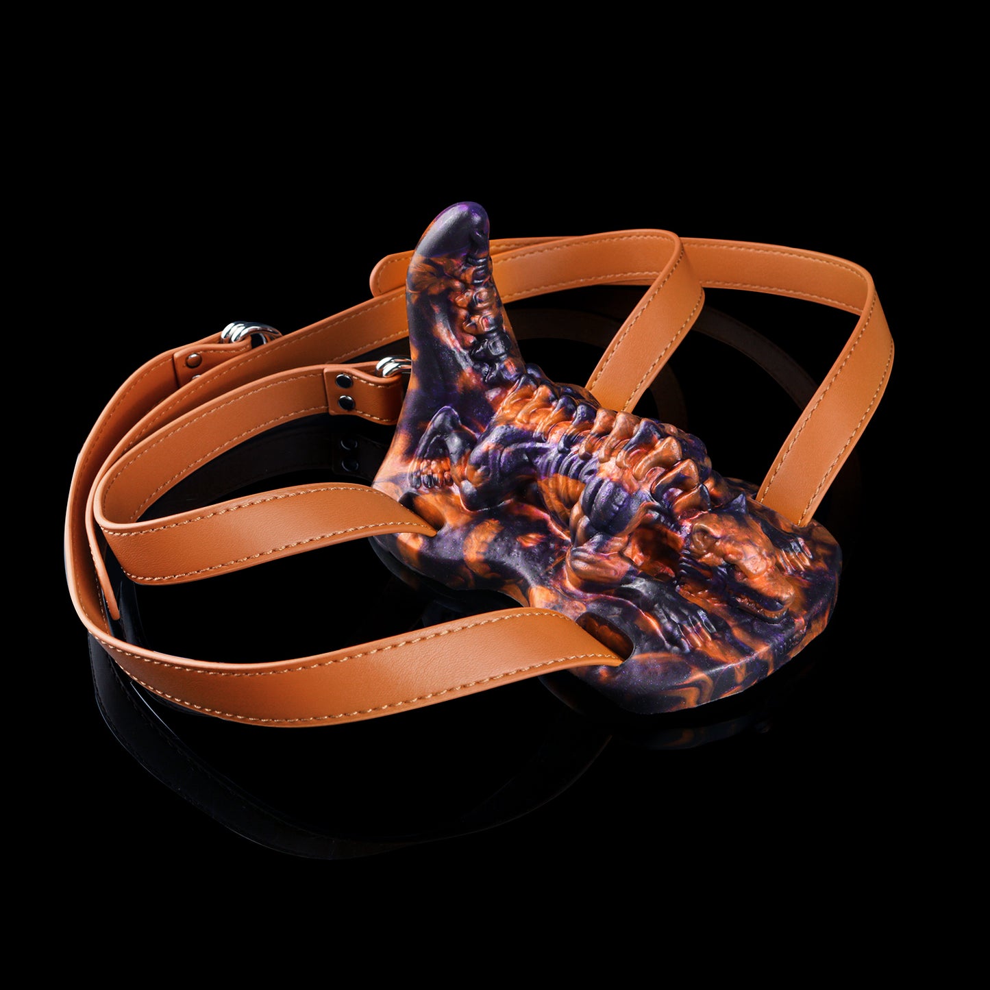 Fantasy Wolf Grinding Toy mit Vibrations-Einsatz – Ergonomisches Reitkissen aus Platin