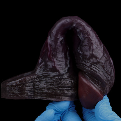 Matte Black & Industrial Penis Sleeve – Hollow BBC Sleeve with Dark Shadow Veins