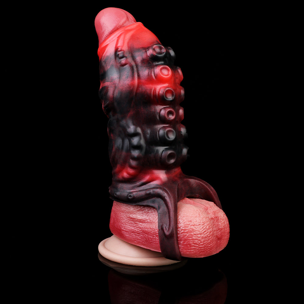 Penis Sleeve with Vacuum Suction Cup – Fetish Penis Sleeve for Small Anatomies | SilikonLust