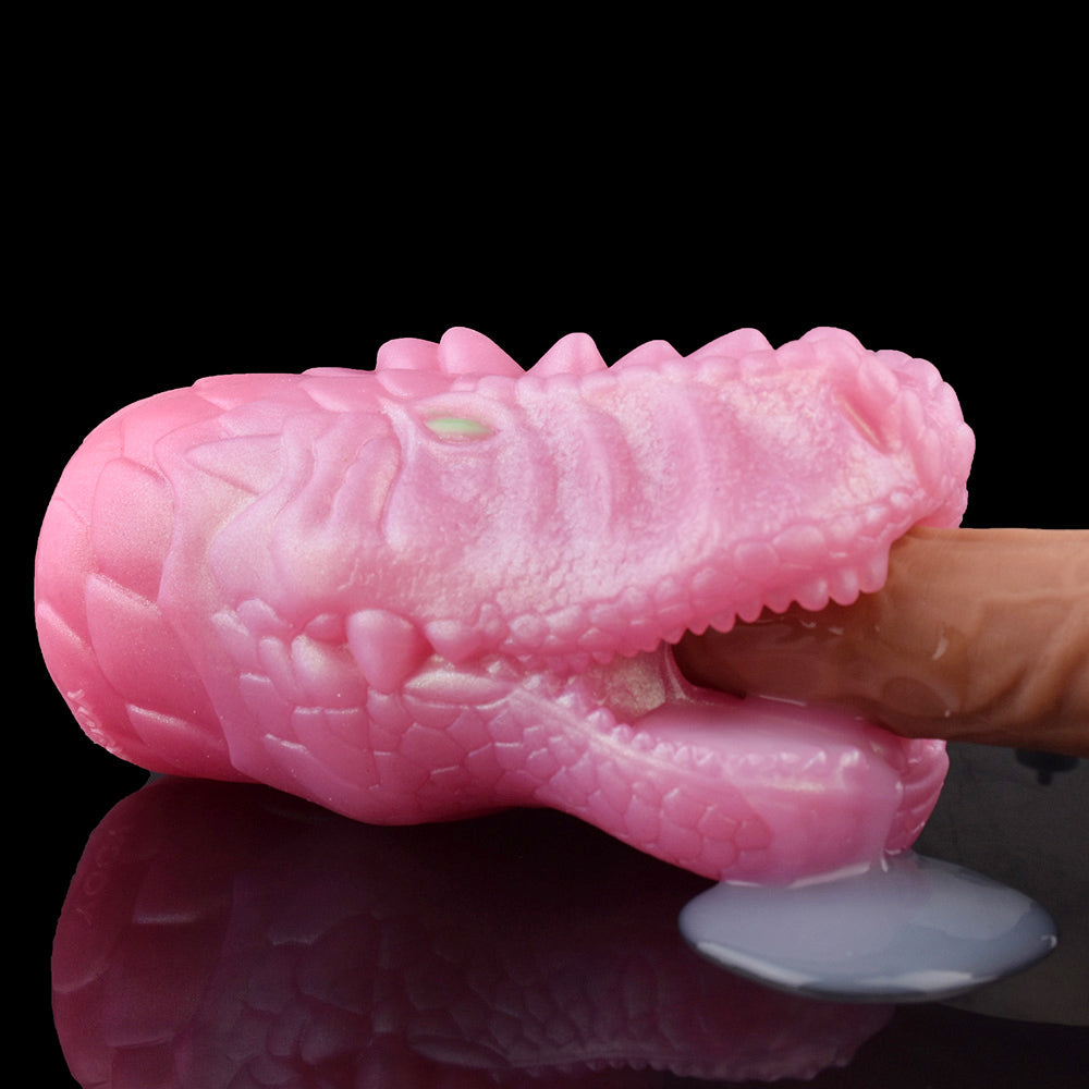 Premium Drachen-Masturbator in Perlmutt-Rosa – Fantasy Sexpuppen & Sexspielzeug für Männer für Solo-Abenteuer