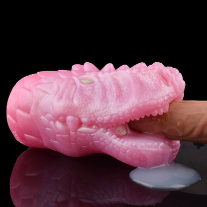 Premium Drachen-Masturbator in Perlmutt-Rosa – Fantasy Sexpuppen & Sexspielzeug für Männer für Solo-Abenteuer