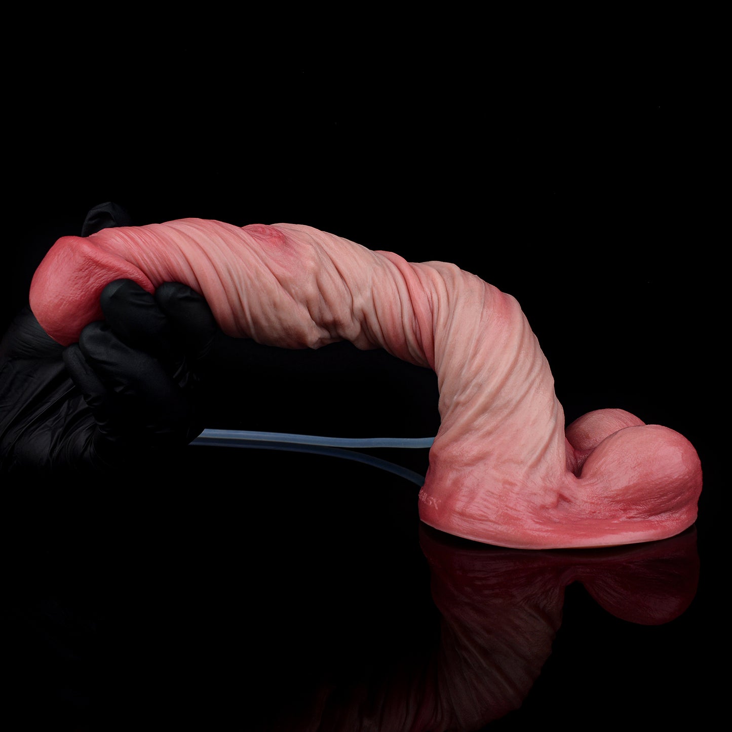 Matte Skin Dildo – Subkutane Mikro-Textur, Spritz-System & Breit-Saugnapf | Platin-Silikon | SilikonLust