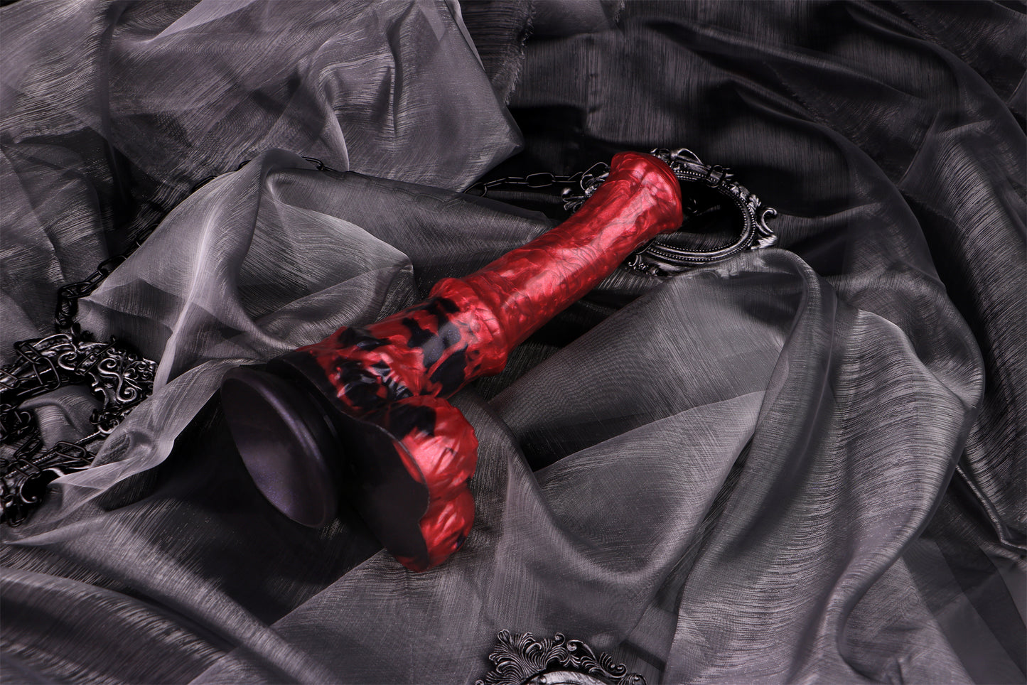 Gleichmäßiger Straight Shaft Dildo | Platinum Silicone Column Dildo mit Equiner Fantasy