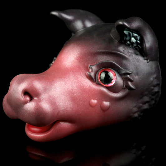 REHKITZ-Anime-Fantasy Mini-Sexpuppe (Fuchsia/Lila) – Kawaii Stroker für Solo-Sex zu Hause