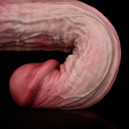 Matte Skin Dildo – Subkutane Mikro-Textur, Spritz-System & Breit-Saugnapf | Platin-Silikon | SilikonLust