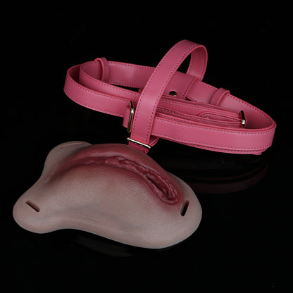 Nahtlos Verschmelzende Pussy Panties - Mediterrane Hautton Graduelle Randverdünnung Harness-Set for Unsichtbare Zweite Haut
