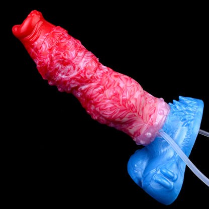 Knotenexplosion & Pumpgesteuert Fantasy Dildo – Squirting Beast Dildo mit Riesigem Knoten, Einschnürungszone