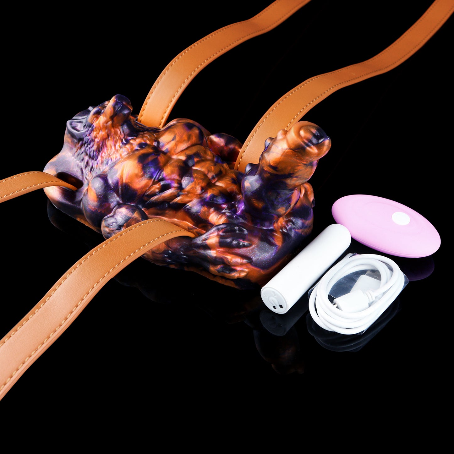 Magischer Wolf Grinding Toy – Lava-Edition aus Platin-Silikon