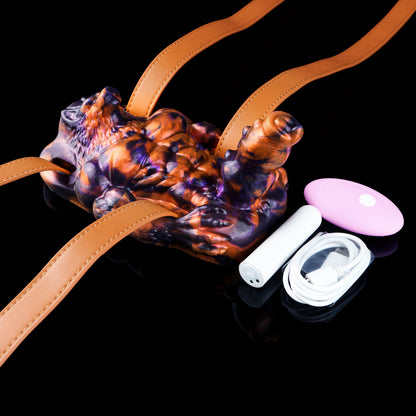 Magischer Wolf Grinding Toy – Lava-Edition aus Platin-Silikon