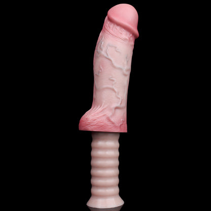 Realistic Dildo – Skin Tone & Rose | Handle with Suction Cup