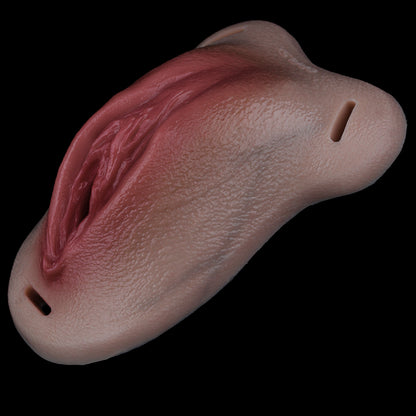 Realistisch & Trägerbar Transgender Vagina Slip– Pussy Panties mit Zweifarbiger Hautschicht, Vibrator