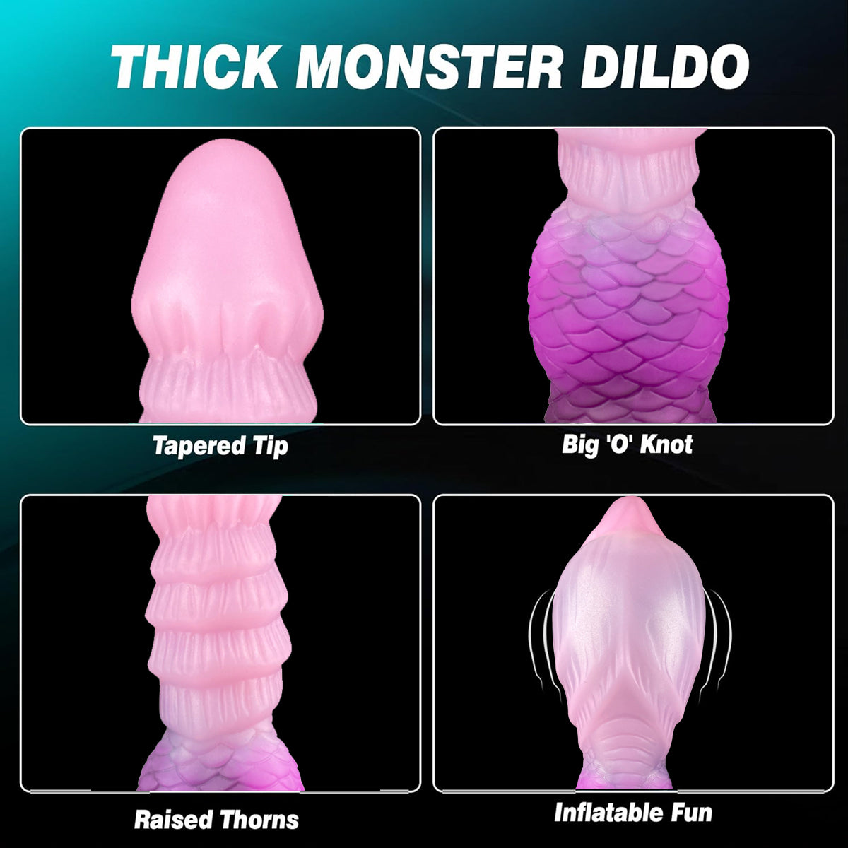 Amethyst Magma Pulse – Aufpumpbarer Fantasy Dildo aus Platin-Silikon mit Saugnapf