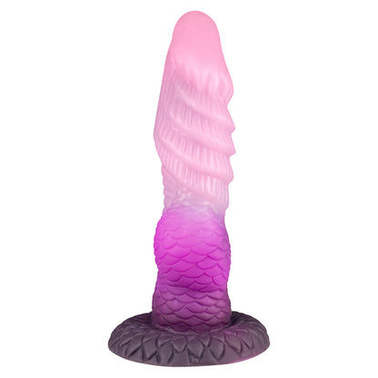 Amethyst Magma Pulse – Aufpumpbarer Fantasy Dildo aus Platin-Silikon mit Saugnapf