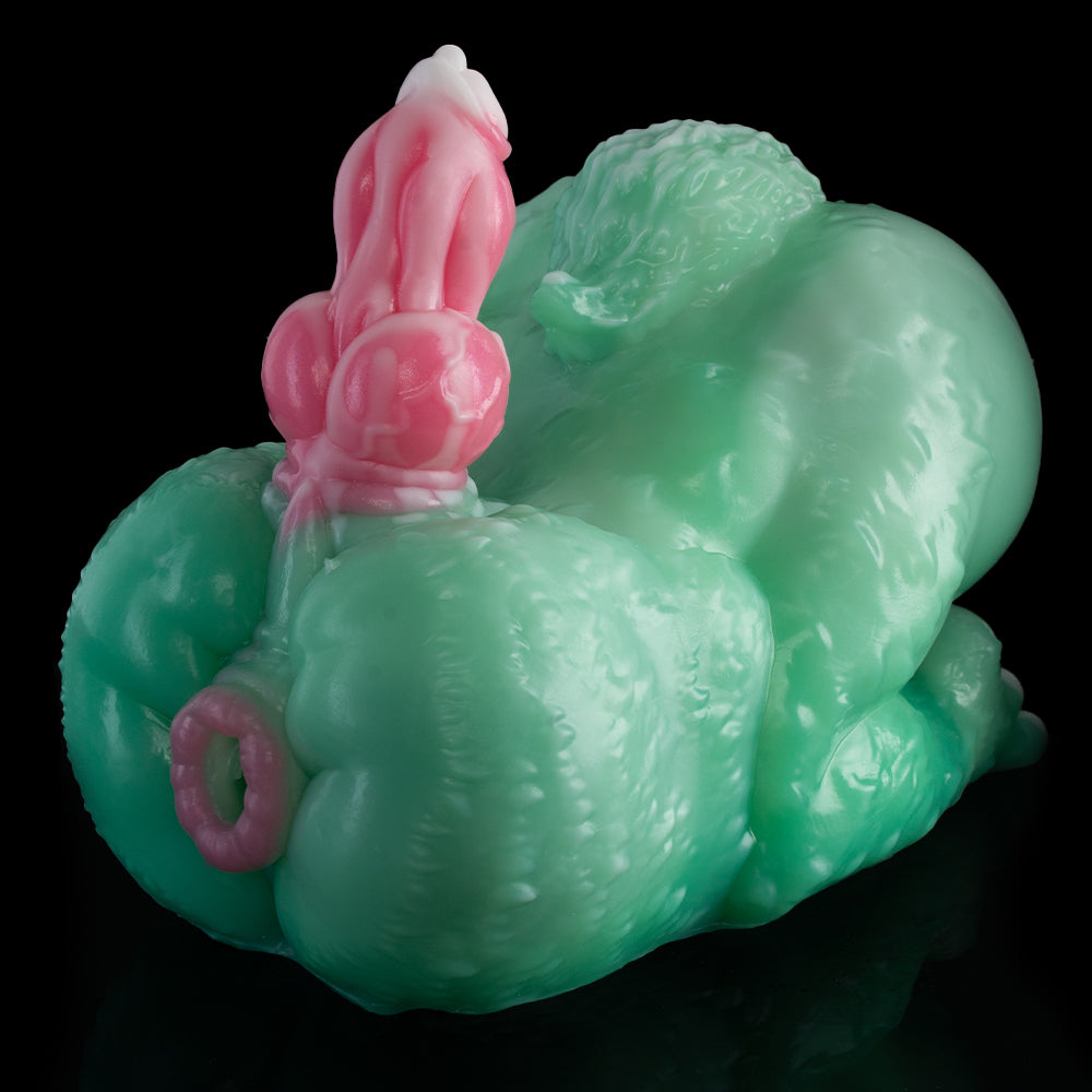 Doppel-Biest Sexpuppen – Fuchs & Hund in 69-Position aus Platin-Silikon