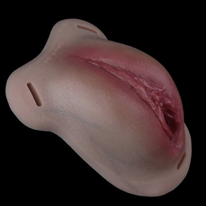 Anatomical Platinum Silicone Transgender Vagina Slip - Realistic Vulva Prosthetic with Insertable Canal for Immersive Feminine Expression