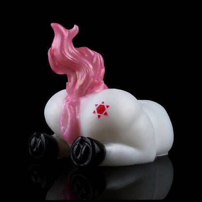 Sexpuppe Einhorn Fantasie Design aus Platin-Silikon – Weiße Luxus Sexpuppe mit einzigartiger Textur für intime Momente