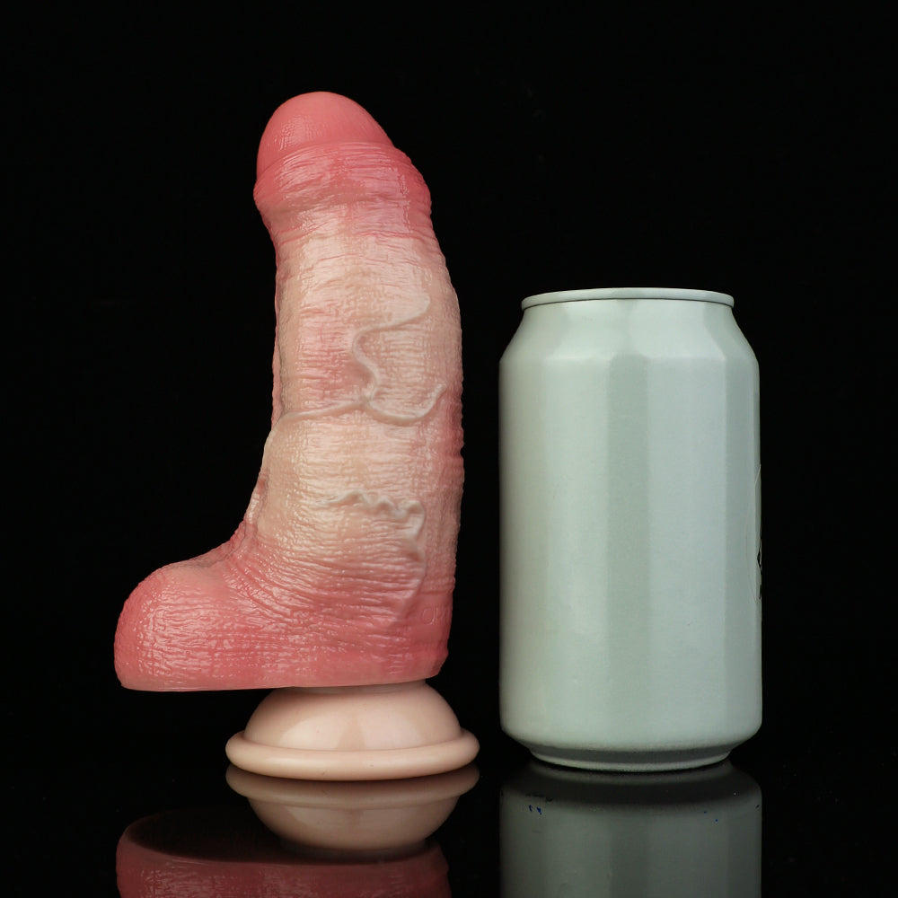 Lebensechter Dual-Density Dildo in Naturfarbe – Realistischer Gummipenis mit Adern für authentisches Solo-Vergnügen