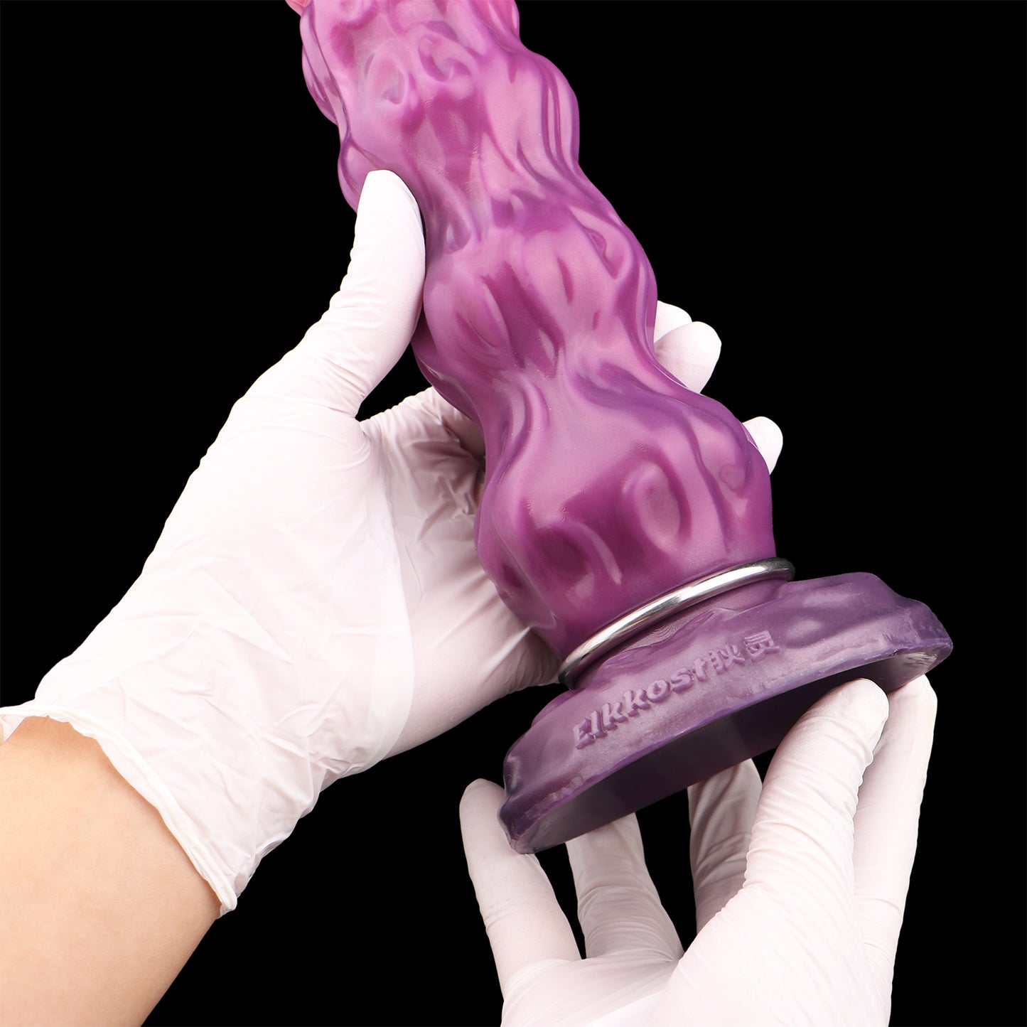 FANTASY DILDO [Alien Edition] - Aufblasbar -Platin-Silikon - Schwarze Pumpe