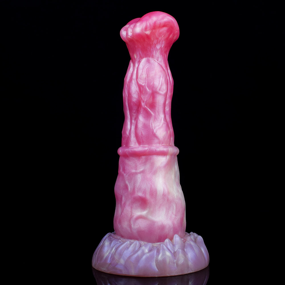 Dual-Density Huge Dildo | Platinum Silicone Fantasy Dildo with Soft-Rebound & Doppelkugel-Glans