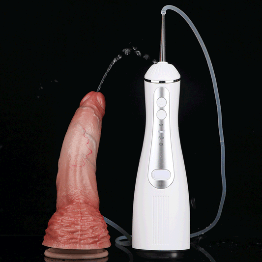 Pfirsich-Girth Squirting Dildo – Ultra-Breiter Pfirsich-Fleischton, Tieffalten-Hauttextur, Massiver Hodensack & 3-Wege-Spritzsystem aus Platin-Silikon