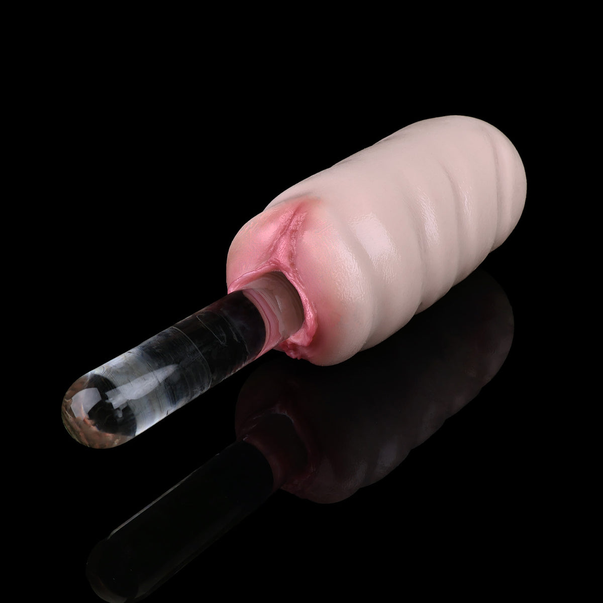 Pocket Pussy Roségriff – Realistische Silikon-Vulva mit Spiralrillen für Solozeit