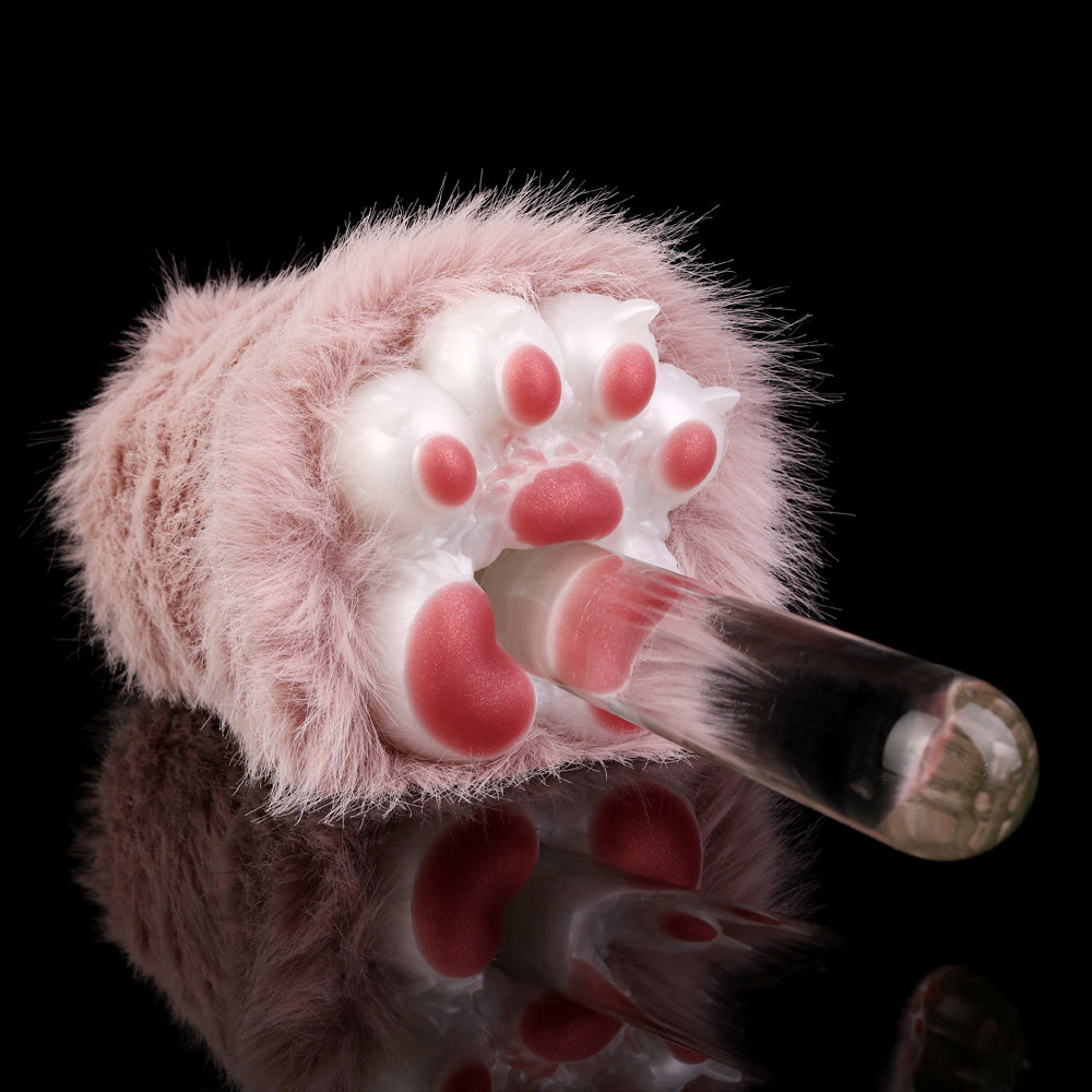 Flauschige Pfote Pocket Pussy – Realistischer Platin-Silikon Masturbator mit abnehmbarem Plüschbezug & engen Texturen