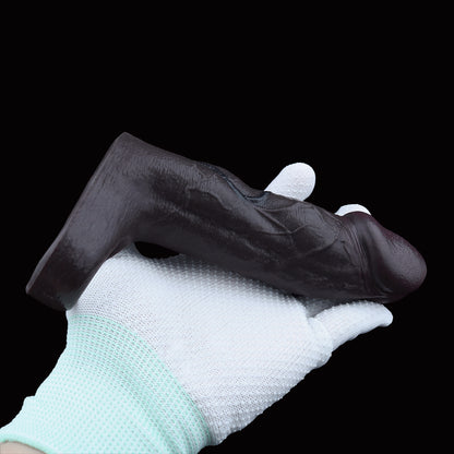 Premium Penishülle in Obsidianschwarz – Realistischer Penis-Sleeve & Überzug für Ausdauer und intensiven Paar-Sex