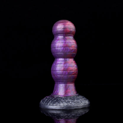 Mystischer Galaxie Fantasy Dildo mit Saugfuß – 3-Stufen Platin-Silikon