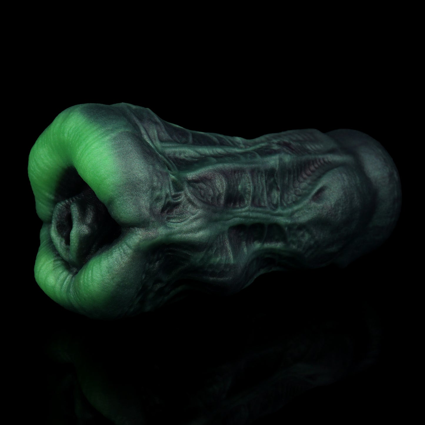 Alien Pocket Pussy – Grünes Tentakel-Maul aus Platin-Silikon