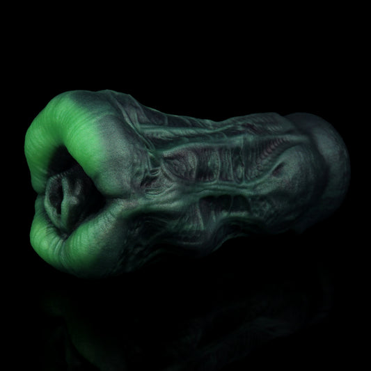 Alien Pocket Pussy – Grünes Tentakel-Maul aus Platin-Silikon