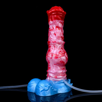 Organischer Feuerwirbel Squirting Dildo - Aufblasbarer Doppelknot Muskelstrang Menschliche Eichel for Progressive Doppeldehnung