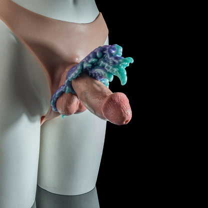Mystisches Tiefsee-Tentakel Grinding Toy: Doppelring für Ausdauer & Paar-Stimulation