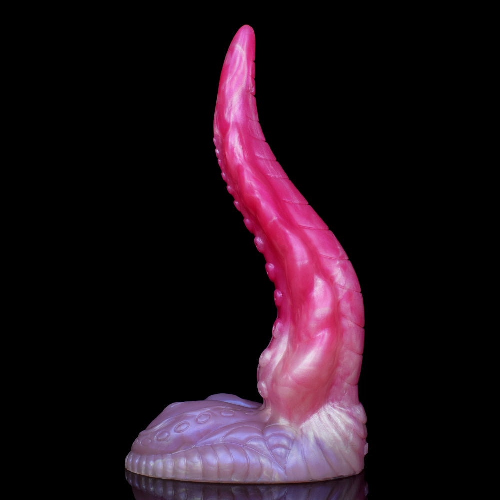 Tentacle Dildo | Platinum Silicone Big Dick Fantasy Dildo with Pump Base & Sucker Texture