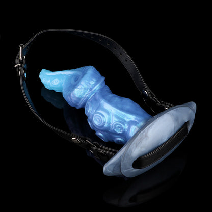 Tiefsee-Tentakel Strap-on Dildo | Platinum Silicone Fantasy Dildo mit Oktopus-Tentakel-Form
