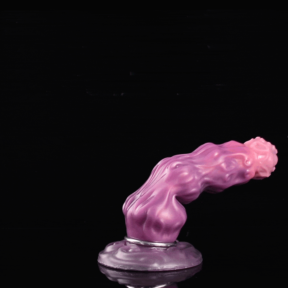 FANTASY DILDO [Alien Edition] - Aufblasbar -Platin-Silikon - Schwarze Pumpe