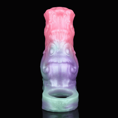 Alien Penis Sleeve Monster – Abyssal Sensory Organs, Asymmetrical Pressure & Pearlescent Gradient | Platinum Silicone | SilikonLust