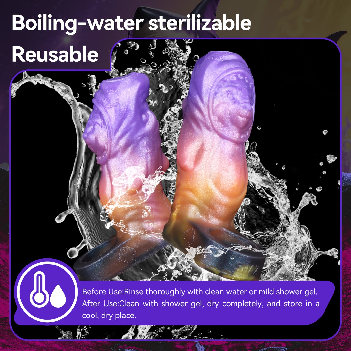 Silicone Phallus Sleeve | Delay Climax Ring & 360° Adaptive Fit | Penis Sleeve Extender Shar Vorrfyn