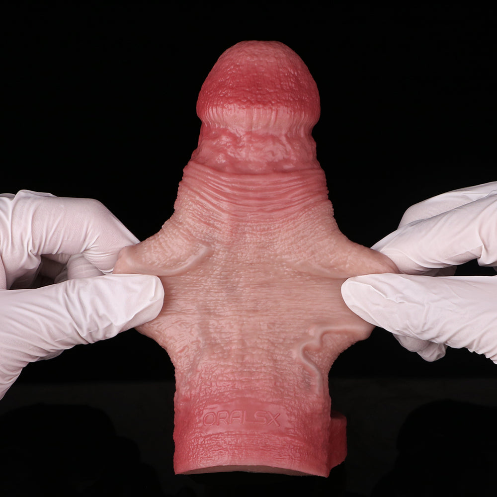 Explosiver Vein Web Penis Sleeve | Platinum Silicone Branch Vein Sleeve mit 360°-Blutgefäss-Netzwerk