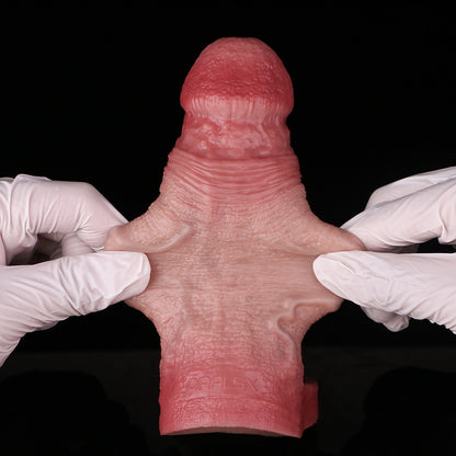 Explosiver Vein Web Penis Sleeve | Platinum Silicone Branch Vein Sleeve mit 360°-Blutgefäss-Netzwerk