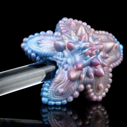Deep-Sea Starfish Masturbator: Bioluminescent Silicone Sex Toy for Intense Solo Moments in Bed