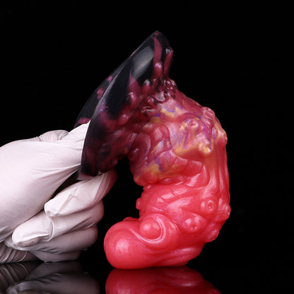 Alien Compound Eye Butt Anal Plug - Fantasy Facettenaugen Ring | Saugnapf Rot-Violett Platin