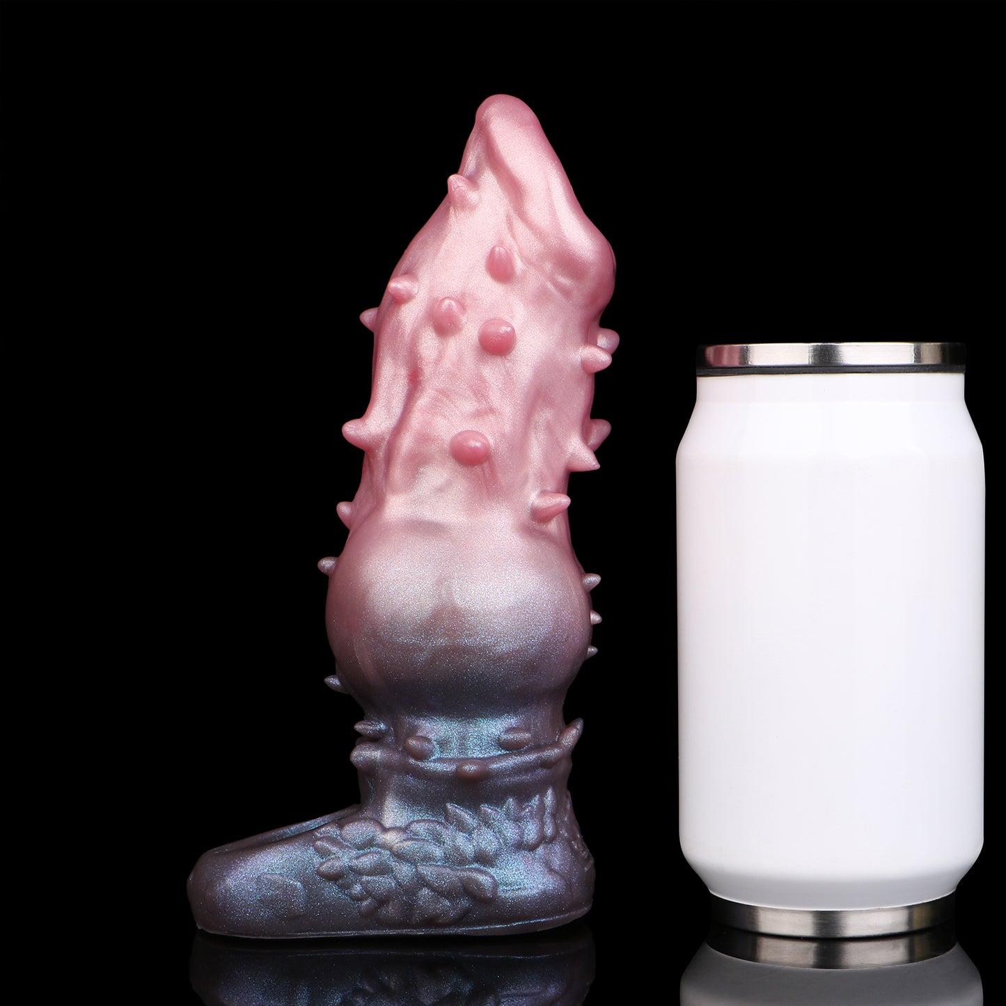 Perlmutt-Gradient Penis Sleeve mit Hodenring – Genoppter Silikon Penisüberzug für Ausdauer & Intensive Paar-Stimulation