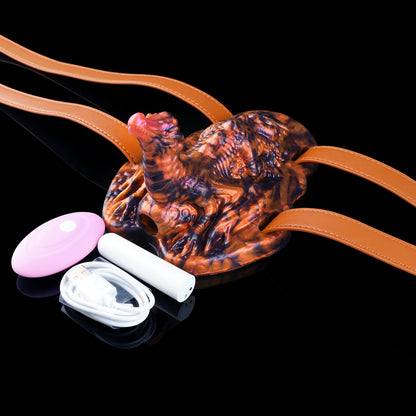 Mystic Lava – Drachen Grinding Toy mit Vibration & Ledergurt für Paare