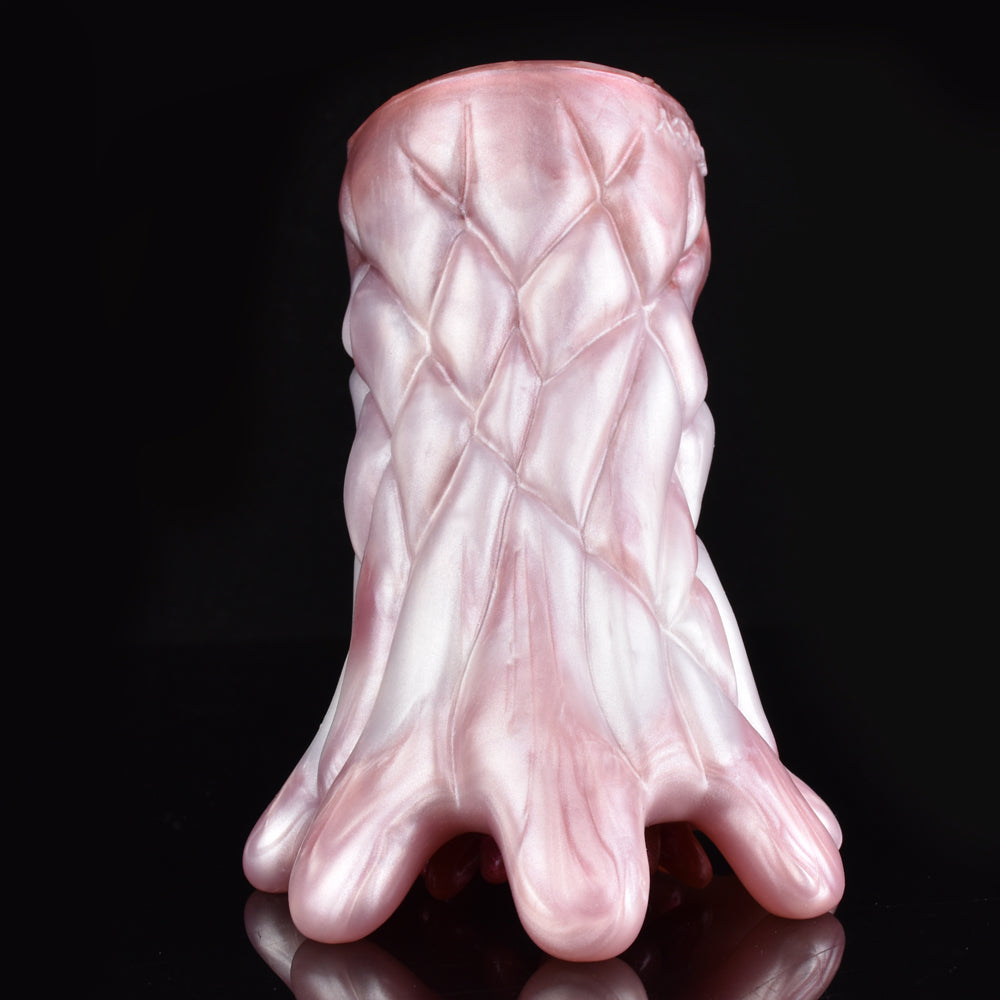 Bio-Tentakel Pocket Pussy mit Tentakel-Einzugs-Mechanismus – Manueller Stroker in Perlglanz-Rosa