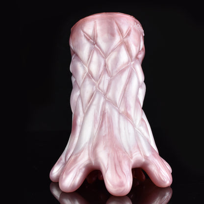 Bio-Tentakel Pocket Pussy mit Tentakel-Einzugs-Mechanismus – Manueller Stroker in Perlglanz-Rosa