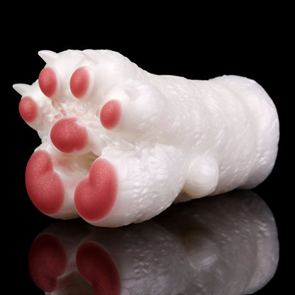 Flauschige Pfote Pocket Pussy – Realistischer Platin-Silikon Masturbator mit abnehmbarem Plüschbezug & engen Texturen