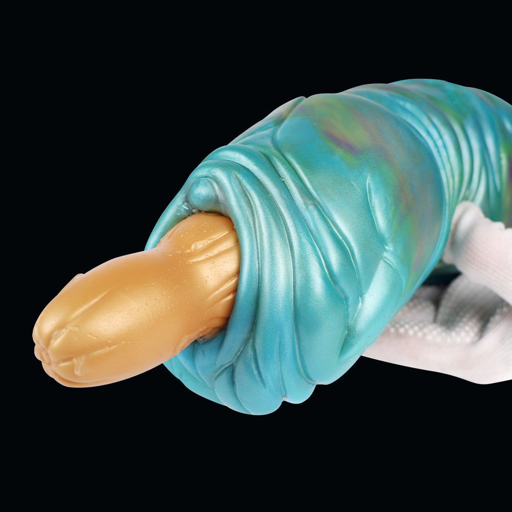 Shimmering & Tight – Alien Pocket Pussy in Pearlescent Turquoise | SilikonLust