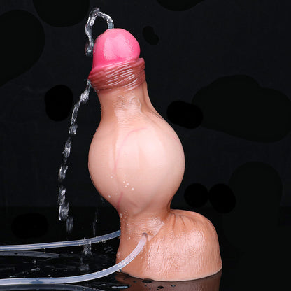 Huge Dildo Aufpumpbar – Exaggerated Venen-Relief, Kugel-Expansion & 100ml Squirt | Platin-Silikon | SilikonLust