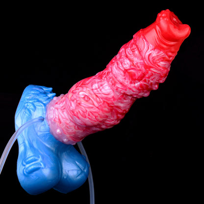Knotenexplosion & Pumpgesteuert Fantasy Dildo – Squirting Beast Dildo mit Riesigem Knoten, Einschnürungszone