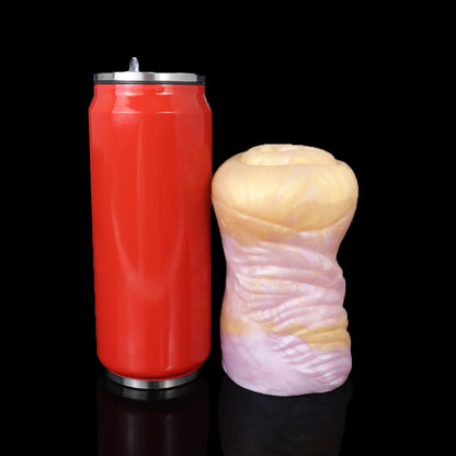 Stute Pocket Pussy mit Mähnenstruktur & Realistischer Vulva – Cremgelb-Rosarosa Perlmutt, Asymmetrischer Kanal & Platin-Silikon